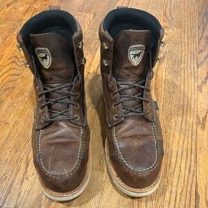 Irish Setter Brown Moc-Toe Work Boots